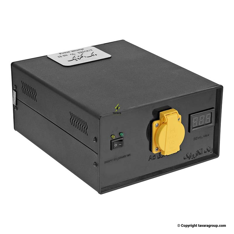 مبدل اینورتر صنعتی برق خودرو ونک الکترونیک 12V به 220V | ساخت ایران